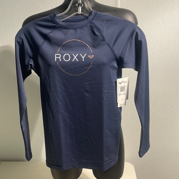 ROXY GIRLS BEACH CLASSIC Long Sleeve shirt size 12/L Girls - Picture 1 of 3